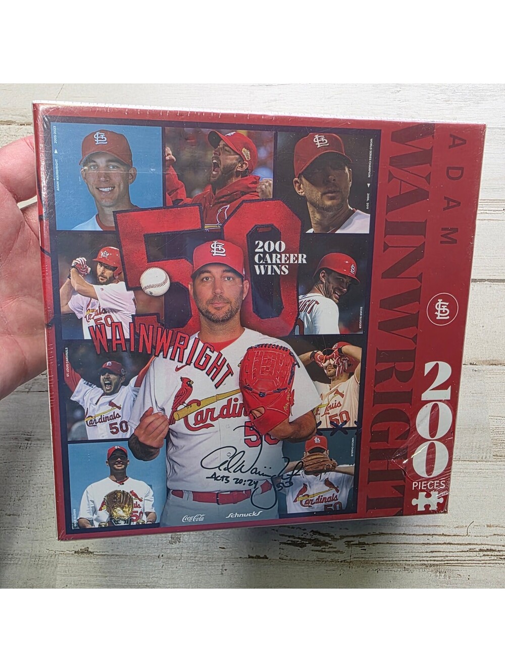 Adam Wainwright 200 Wins Jigsaw Puzzle 200 Piece Cardinals Baseball NEW Sealed
